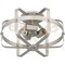 Quoizel Manzel 3-Light Brushed Nickel Flush Mount QFL5592BN - alternate 2